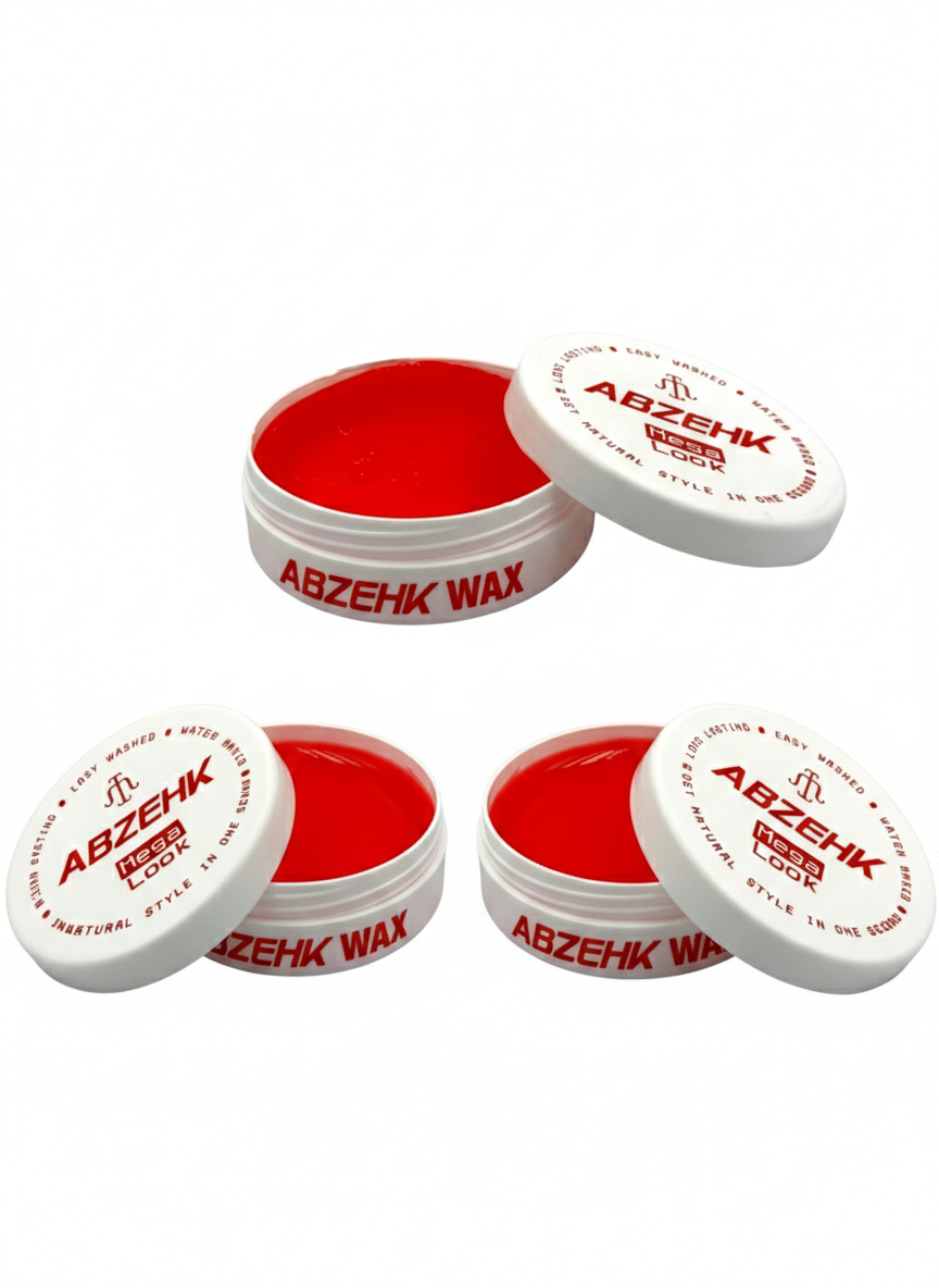 Abzehk Rood Mega Look Hair Styling Wax 3 Stuks