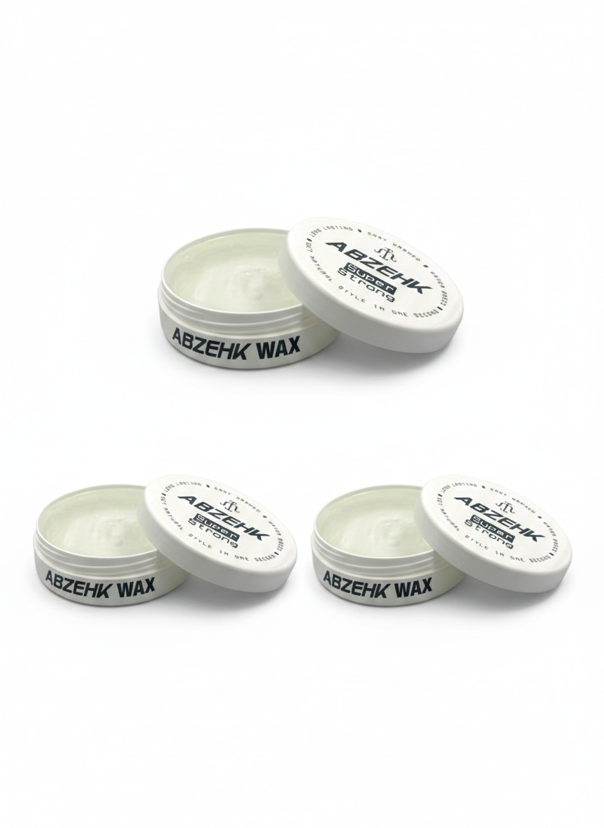 Abzehk Grey Super Strong Hair Styling Wax 3 Stuks