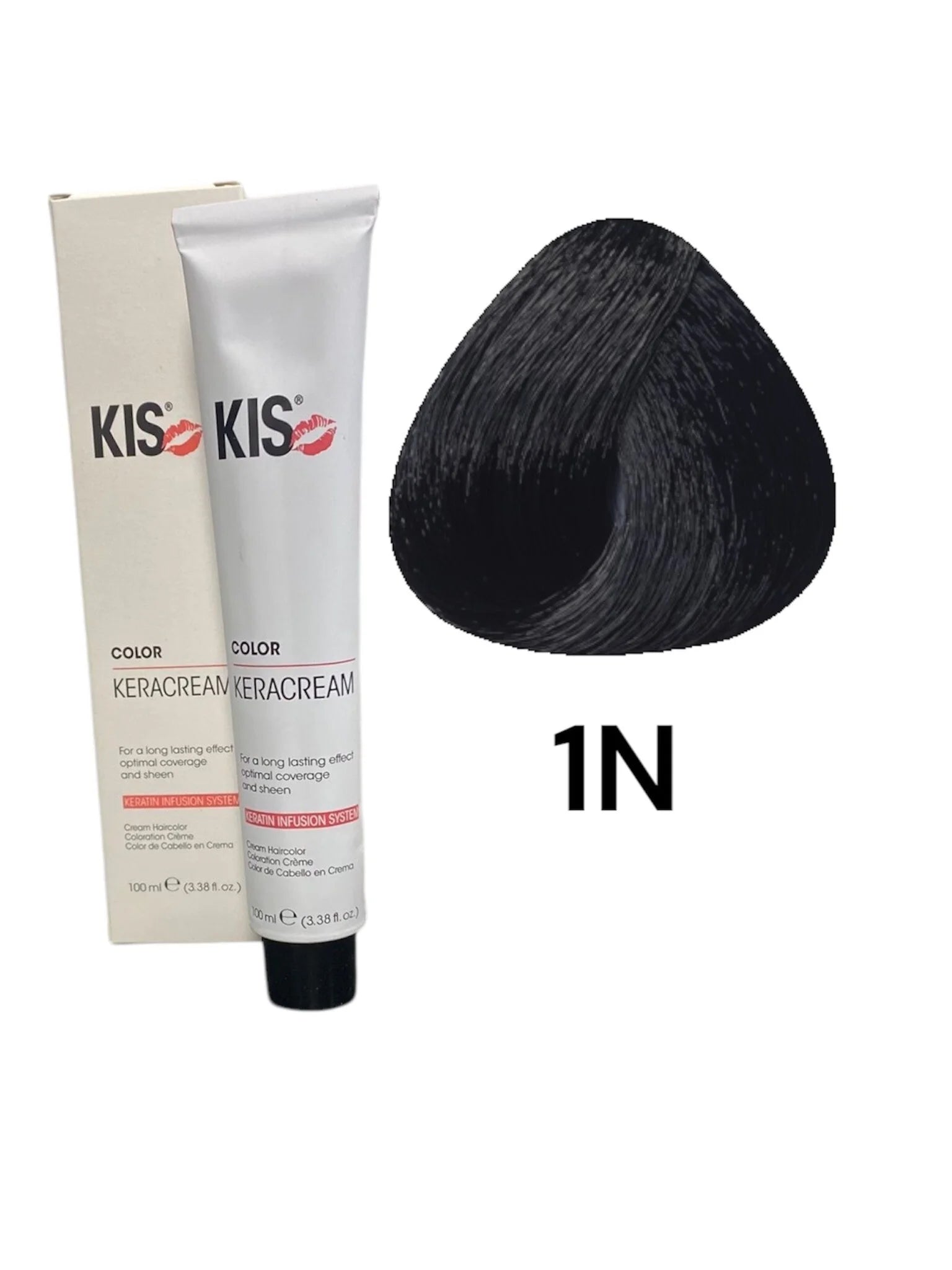 KIS N1 - Zwart KeraCream Color Haarverf 100ml.