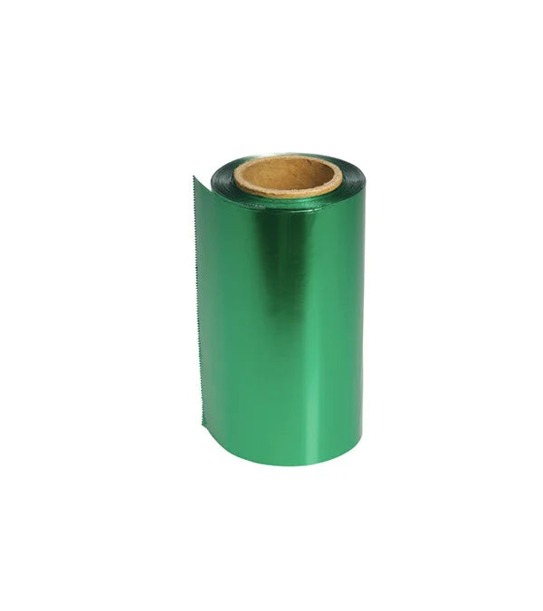 sibel 12 cm Kleur Folie - Dikte 15mµ — Sibel Alufoil Roll 15MY GROEN 12cm x 100mtr