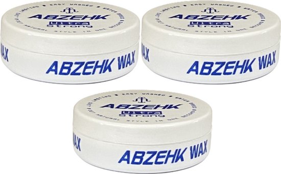 Abzehk Blue Ultra Strong Hair Styling Wax 3 Stuks