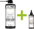 Monster Clippers Clean & Cool Blade Spray (400ml) + Tondeuse Olie (100ml) Combi