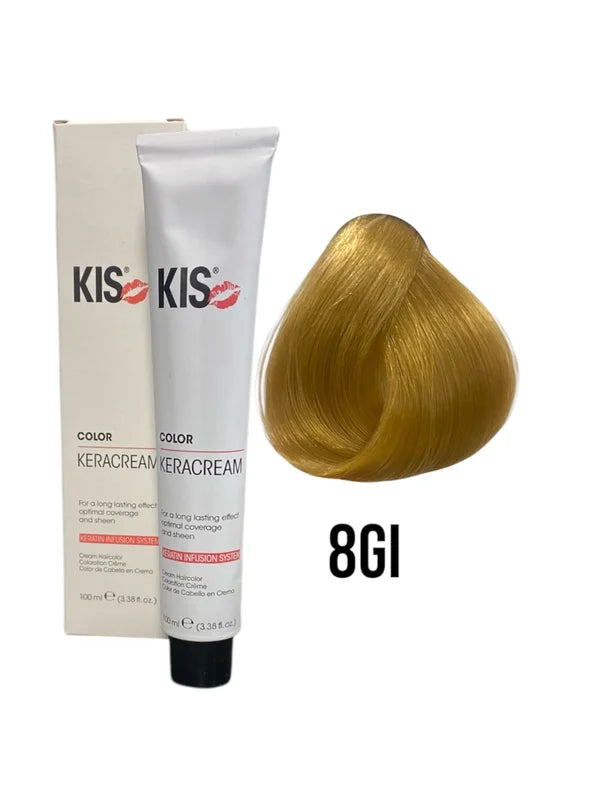 KIS 8GI - Licht Goudblond Intensief KeraCream Color Haarverf 100ml.