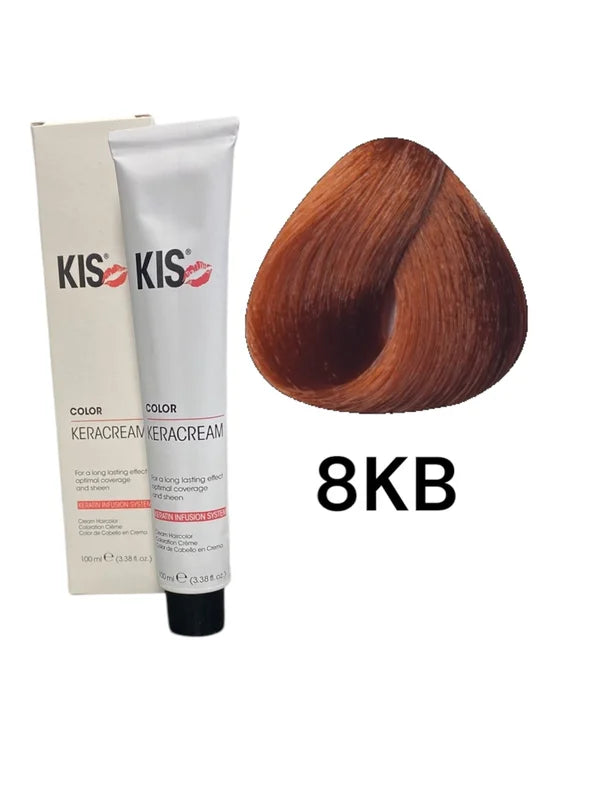 KIS 8KB - Licht Koperblond KeraCream Color Haarverf 100ml.