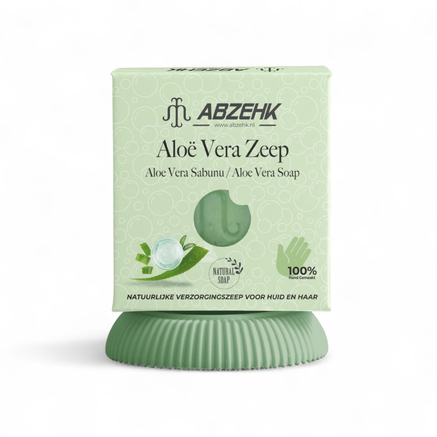 Abzehk Bio natuurlijk Handzeep Blokzeep Aloe Vera zeep 125gr