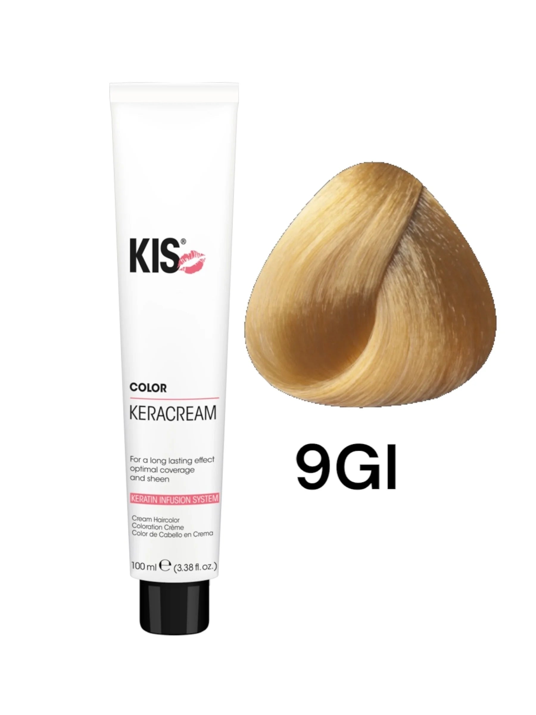 KIS 9GI - Zeer Licht Goudblond Intensief KeraCream Color Haarverf 100ml.