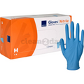Abena nitril wegwerp huishoud handschoenen blauw Maat M - 100 Stuks