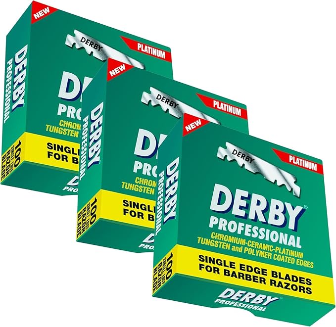 Derby Professionele scheermesjes rozar shaving 3x100 stuks