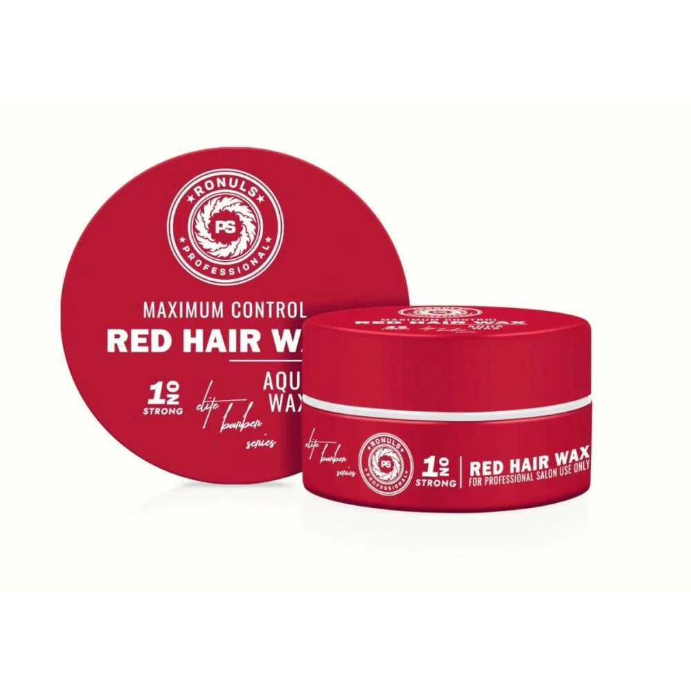 Ronuls Professional haarstyling rood wax met styling kam Voordeelverpakking 3x 150ml