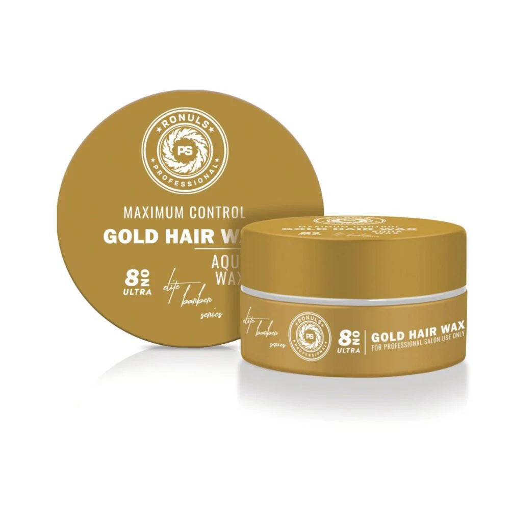 Ronuls Professional hair styling Gold wax + gratis Styling Kam Voordeelverpakking 6x 150ml