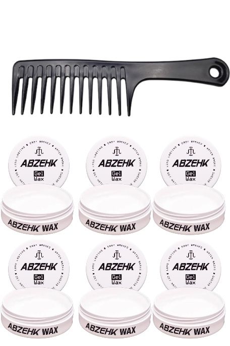 Abzehk Hair Styling black Gel wax  6 Stuks + Gratis Styling Kam