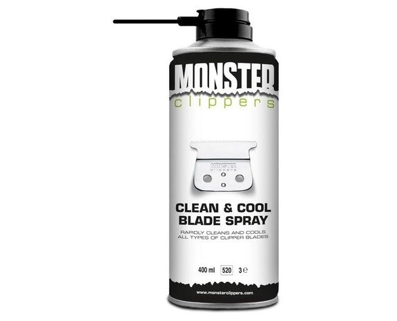 Monster Clippers Clean & Cool Blade Spray 400ml - voor Tondeuse en Trimmer Onderhoud - Snijmes Reiniger