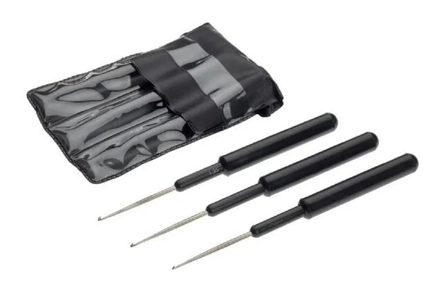 3 Haaknaalden in set