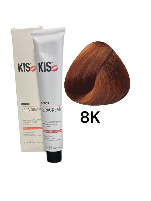 KIS 8K - Licht Koper KeraCream Color Haarverf 100ml.