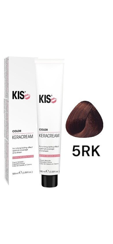 KIS 5RK - Licht Rood Koperbruin  KeraCream Color Haarverf 100ml.