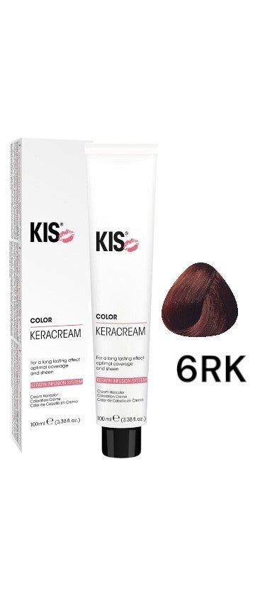 KIS 6RK - Donker Rood Koperblond KeraCream Color Haarverf 100ml.
