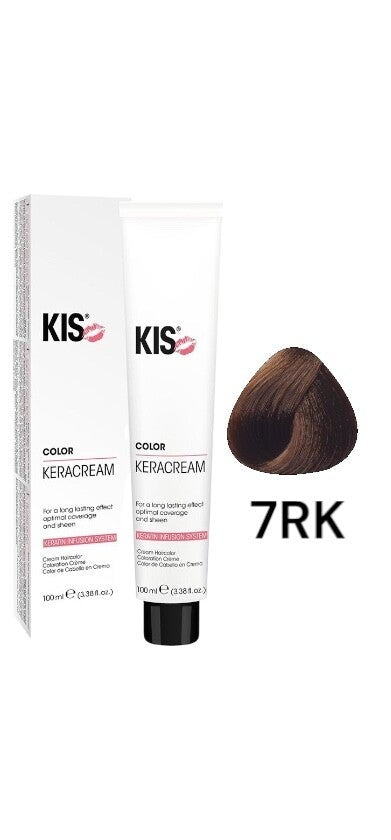 KIS 7RK - Middel Rood Koperblond KeraCream Color Haarverf 100ml.
