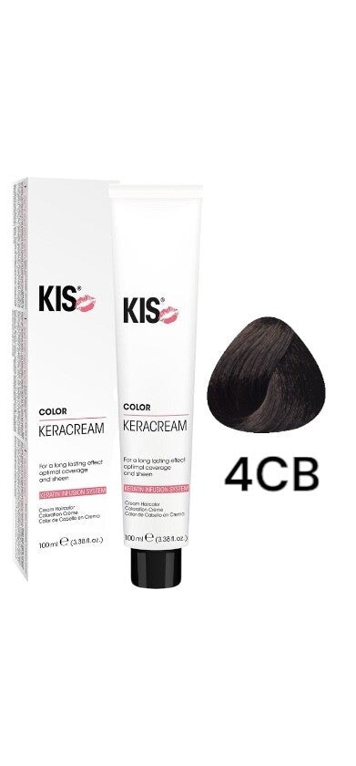 kis 4CB - Middel Chocoladebruin KeraCream Color Haarverf 100ml.