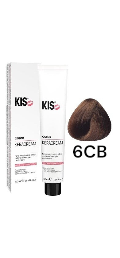 KIS 6CB - Donker Chocoladebruin KeraCream Color Haarverf 100ml.