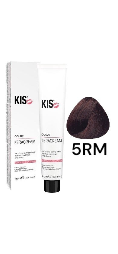 KIS 5.RM - Middel Roodmahonie KeraCream Color Haarverf 100ml.