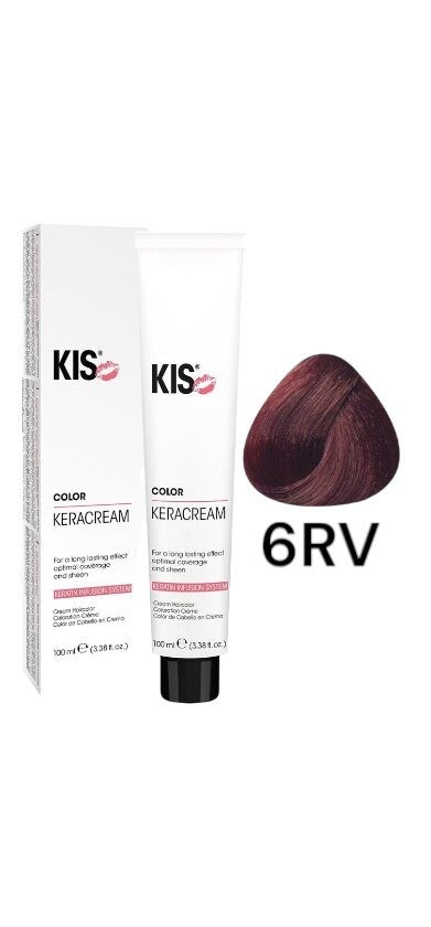 KIS 6RV - Rood Violet KeraCream Color Haarverf 100ml.