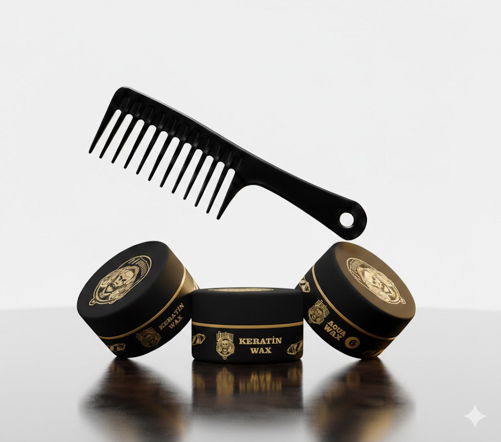 ELPatron Keratin-Haarstylingwachs mit Styling-Kern, Vorteilspackung mit 3 x 150 ml